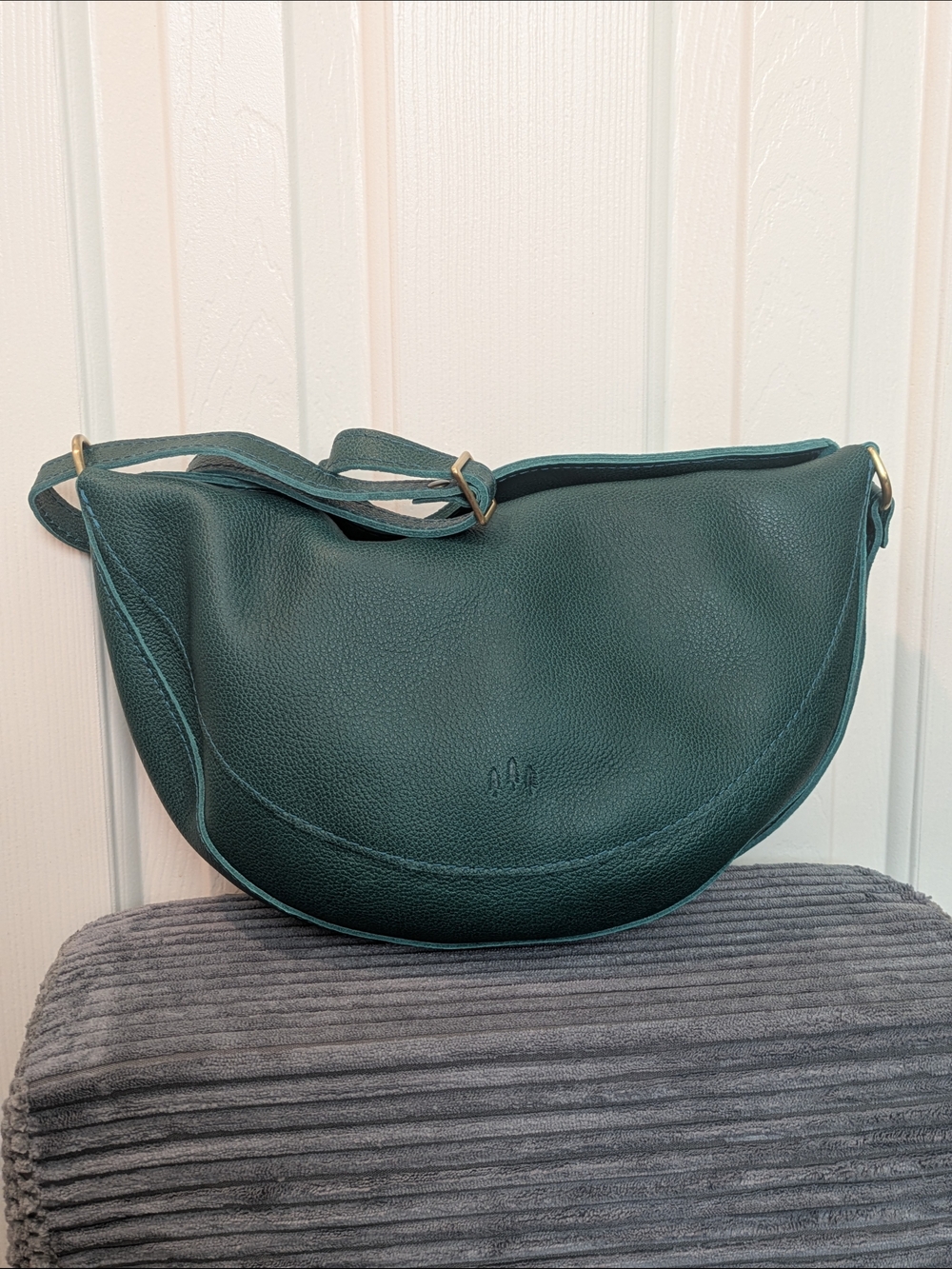 Brand Seaglass Pebbled Leather Koala Bag